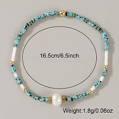 Elastische Armbänder aus Imitationsperlen und Glasperlen für Damen&nbsp;ZU0307