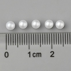 Senza Buco abs perline di plastica imitazione perla tonda&nbsp;MACR-F033-4mm-24
