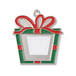Décorations de pendentif en alliage vierge de sublimation sur le thème de noël&nbsp;DIY-L070-01D