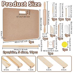 Rechteckige MDF-Holzplatten&nbsp;DIY-OC0014-16