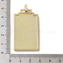 Pendentif en laiton avec micro pavé de zircones cubiques et émail&nbsp;KK-H458-02G-D02