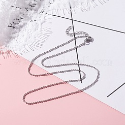 Collana con catene a sfere in acciaio inossidabile 304 da 1.5 mm anti-ossidazione per uomo e donna&nbsp;NJEW-JN03761