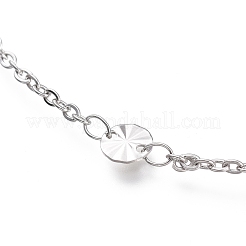 Chaînes de cheville en acier inoxydable 304 résistant au ternissement&nbsp;AJEW-M026-04P
