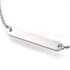 Anlaufgeschützte 304 Edelstahl-Armbänder mit Schiebegliedern&nbsp;BJEW-M233-03P