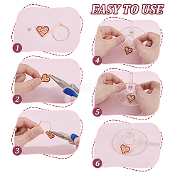 DIY-Set zum Basteln von Weinglasanhängern zum Valentinstag&nbsp;DIY-GA0008-29
