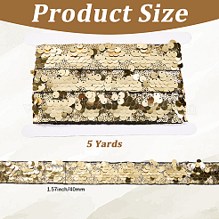 5 Yards Polyester-Paillettenbesatz&nbsp;OCOR-SP0001-30B
