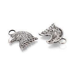 Tibetischer stil Aluminium Anhänger & Charms&nbsp;TIBEP-T053-12AS