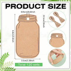 Preisschilder aus Kraftpapier&nbsp;DIY-WH0591-310