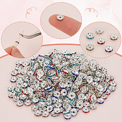400 perlina distanziatrice in strass acrilico e ottone&nbsp;RB-SP0001-09A