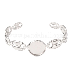 Ébauches de bracelets manchettes en acier inoxydable 304&nbsp;SA-CBA4160-02A-P
