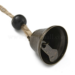 Ornements suspendus en forme de cloche en fer&nbsp;HJEW-JM02423