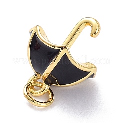 Echte 18 Karat vergoldete Messing Charms&nbsp;KK-L188-24G-02