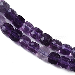 Natürliche lila Fluorit Perlen Stränge&nbsp;G-P553-E02-03