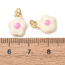 Ciondoli smaltato in ottone&nbsp;LS-KK-CJC21A4-01G-04-RS
