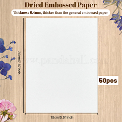 Getrocknetes geprägtes Papier&nbsp;DIY-WH0622-646A