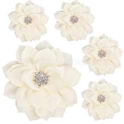 Ornamentzubehör aus Polyester und Strass&nbsp;DIY-WH20063-015C