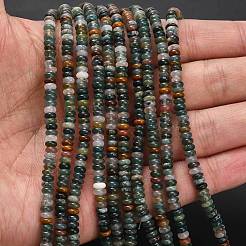 Natur Indien Achat Perlen Stränge&nbsp;G-L635-A29-4x2mm