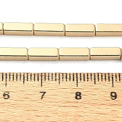 Brins de perles d'hématite non magnétiques synthétiques galvanisées&nbsp;G-I360-Y02-02