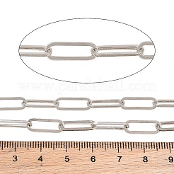 Büroklammerketten aus Messing&nbsp;KK-CBAC547-17P