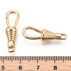 Messing  Karabinerverschlüsse Spangen&nbsp;KK-N254-21G
