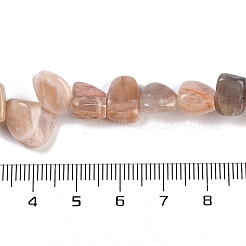 Natürliche Multi-Mondstein Nuggets Perlen Stränge&nbsp;G-B125-A19-01
