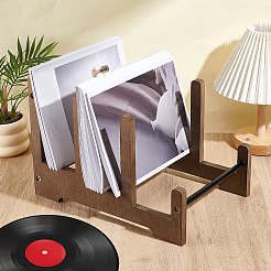 Musikplatten-Organizer aus Holz&nbsp;ODIS-WH0043-181