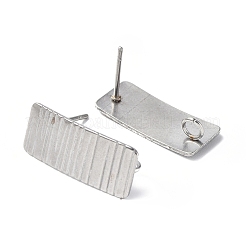 Anlaufgeschützter Ohrstecker aus Edelstahl 304&nbsp;STAS-B034-08P