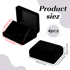 Kunststoffabdeckung mit Samtbrosche Verpackungsboxen&nbsp;VBOX-WH0012-05B