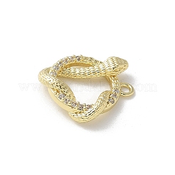 Messing micro pave klare zirkonia anhänger&nbsp;LS-KK-S505-03G-04