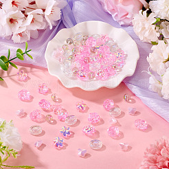 100 pièce de perles de verre transparentes&nbsp;EGLA-TA0013-35B