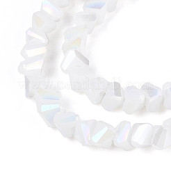 Undurchlässige Glasperlenstränge galvanisieren&nbsp;X-GLAA-N022-4mm-03
