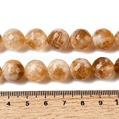 Stränge aus erhitzten natürlichen Citrinperlen&nbsp;G-D359-A01-12mm