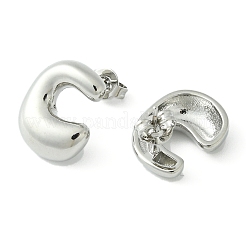 Pendientes de latón chapado en rack&nbsp;EJEW-S222-01P-C