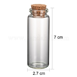 Bottiglie di vetro vaso di vetro&nbsp;X-AJEW-H004-2