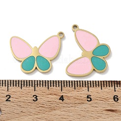 Pendentifs en acier inoxydable 304 avec placage ionique (IP)&nbsp;STAS-P339-13G-01