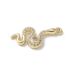 Pendenti in zirconi cubici trasparenti in micro pavè di ottone&nbsp;KK-S505-04G-02