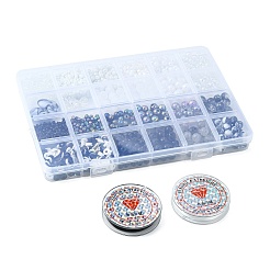 Kit de fabrication de bracelet extensible imitation pierres précieuses bricolage&nbsp;DIY-FS0003-32