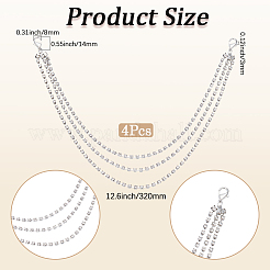 Cadenas de hierro para correas de botas con rhinestone&nbsp;AJEW-WH20042-37