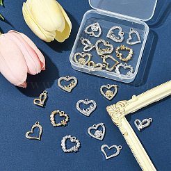 20 pièces 10 styles pendentifs en alliage strass&nbsp;FIND-FS0004-01