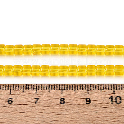 Fili di perline do vetro trasparente&nbsp;GLAA-N065-4x4mm-A02