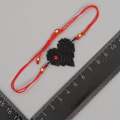 Braccialetto di perline intrecciate con semi di miyuki&nbsp;BJEW-A121-04