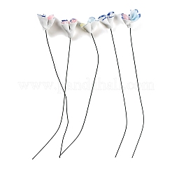 Tiges de fleurs en céramique peintes à la main avec tige en fer&nbsp;PR-CBAD4A8-03