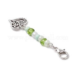 6 pz decorazioni pendenti in lega di zinco&nbsp;HJEW-JM03159-02