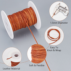 Cordón redondo de piel de vacuno de 20m&nbsp;WL-WH0015-01A-01