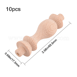 Découverte de décoration de rail en bois&nbsp;WOOD-WH0103-10A