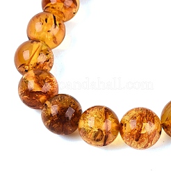 Ambre naturel bracelets en perles extensibles&nbsp;BJEW-N041-08A
