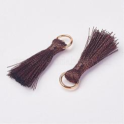 Decorazioni con pendente in nappa di nylon cannetille&nbsp;HJEW-G008-A05