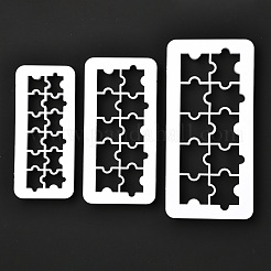 3 Größen Puzzle Ausstechformen aus lebensmittelechtem Kunststoff&nbsp;X-DIY-L057-11