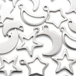 60 pendentif en acier inoxydable 304 de 10 styles&nbsp;STAS-FS0001-14P