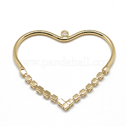 Ciondoli di zirconi in ottone&nbsp;KK-T032-024G